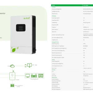سانورتر 8 کیلووات برند گوگرین مدل GGIV 8000 با شارژر 120 آمپر MPPT