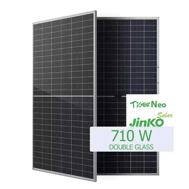 پنل خورشیدی 710 وات مونو کریستال بایفشیال برند JINKO SOLAR با تکنولوژی N-TYPE