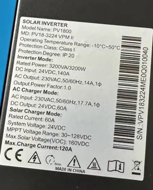 سانورتر 3.2 کیلووات برند گریت سولار مدل PV1800 با شارژر 60 آمپر MPPT