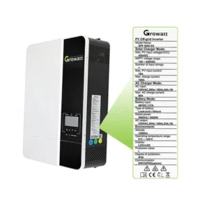 سانورتر 5 کیلووات برند گرووات مدل SPF ES 5000 با شارژر 100 آمپر MPPT