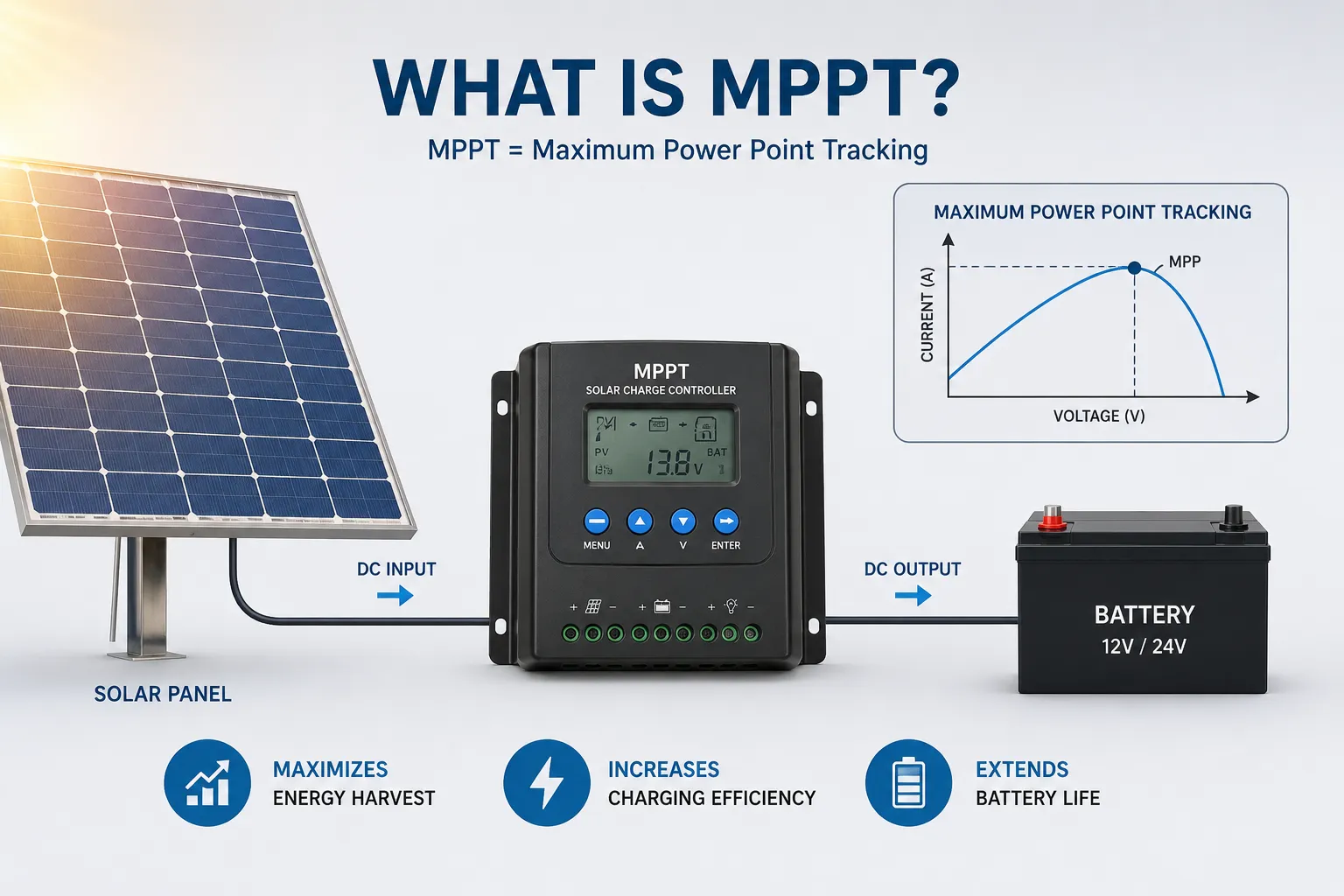 MPPT چیست و چرا در سیستم خورشیدی اهمیت دارد؟