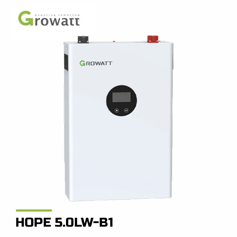 باتری 5 کیلووات ساعت 100 آمپر 51.2 ولت لیتیومی برند Growatt مدل HOPE 5.0LW-B1