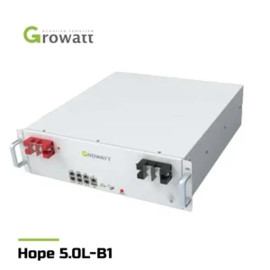 باتری لیتیومی 5 کیلووات 100 آمپر 51.2 ولت برند GROWATT مدل Hope 5.0L-B1
