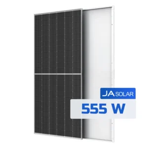 پنل خورشیدی 555 وات مونو کریستال برند JA SOLAR مدل JAM72S30-550/MR