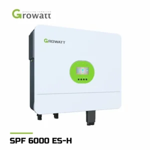 اینورتر هیبریدی خورشیدی 6 کیلووات تک فاز برند Growatt مدل SPF 6000 ES-H