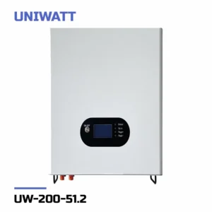 باتری لیتیومی ۱۰ کیلووات ۲۰۰ آمپر ۵۱.۲ ولت برند UNIWATT مدل UW-200-51.2