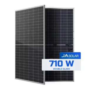 پنل خورشیدی 710 وات مونوکریستال بایفشیال برند JA solar مدل JAM66D46 -710/LB