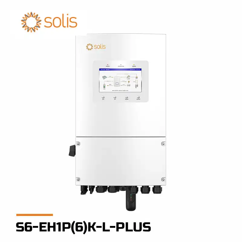 اینورتر هیبریدی خورشیدی 6 کیلووات تک فاز برند Solis مدل S6-EH1P(6)K-L-PLUS